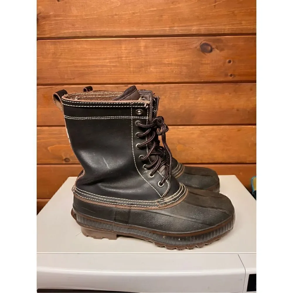 Rugged Outback Thinsulate Duck Boots Sz 7 black